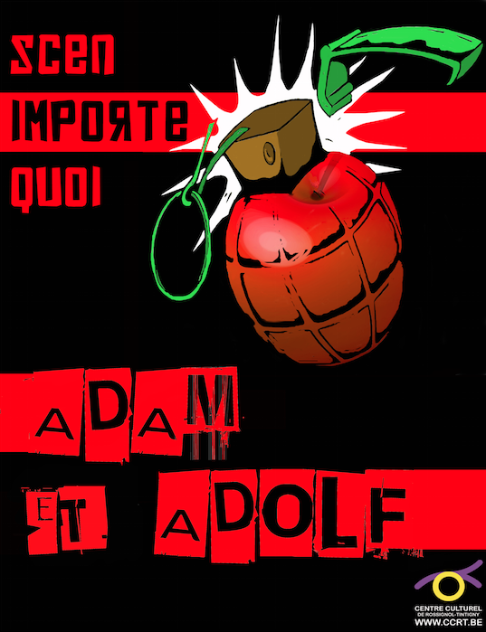 Affiche de la pièce Adam et Adolf